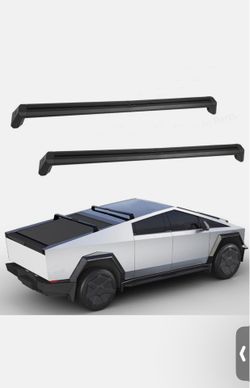 Black Aluminum Telescopic Roof Rack Crossbars For Cybertruck (Set Of 2)