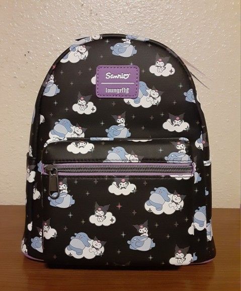 Brand New! Loungefly Kuromi & Baku Clouds Mini Backpack for  display picture 3