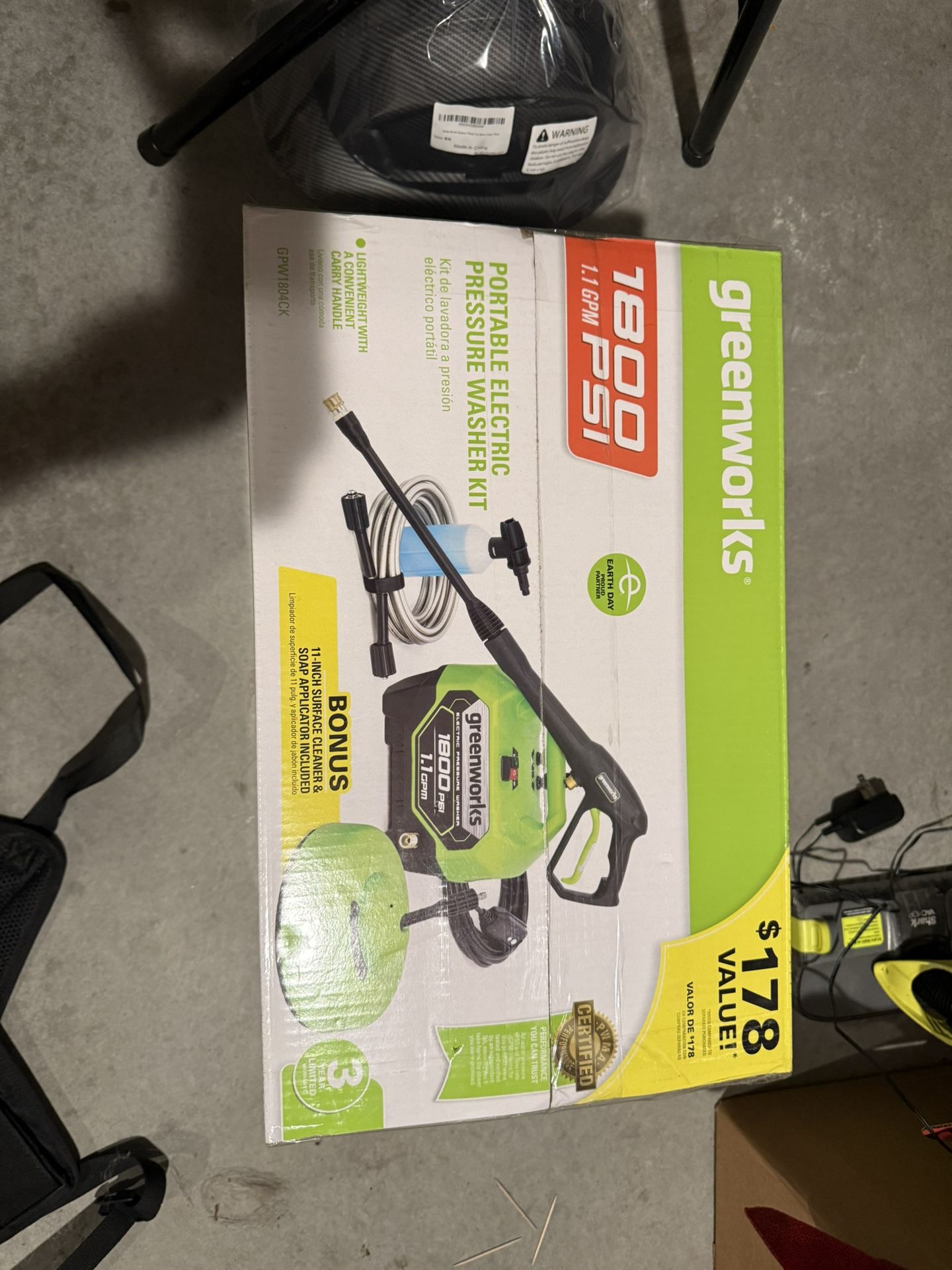 Green Works Electric Pressure Washer