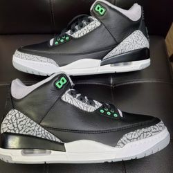 Brand New Size 9 - Air Jordan 3 Retro Green  (CT8532-031). B Grade. Great cond.