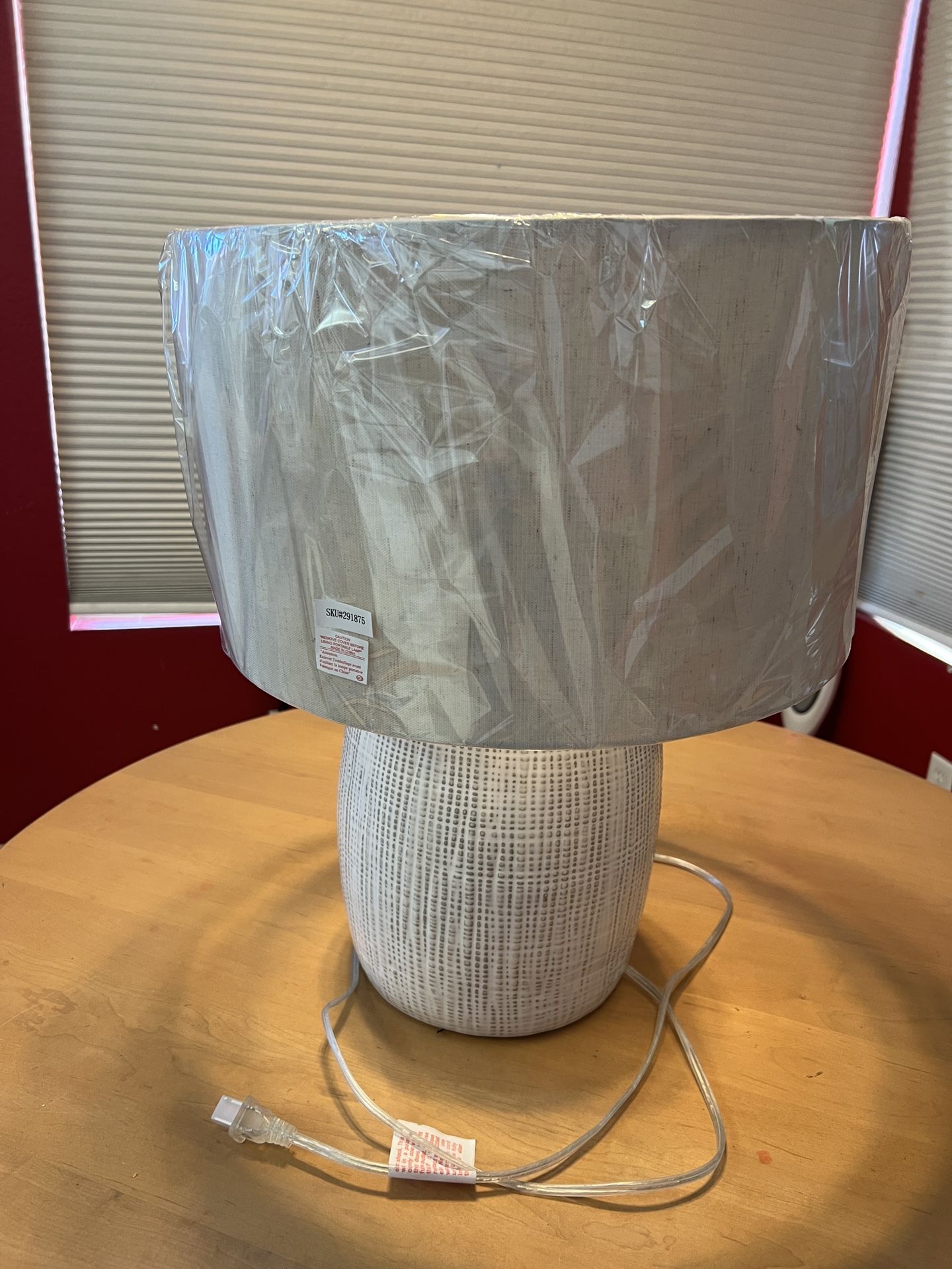 Kirkland's Home Lamp | Luca Cream Table Lamp | 27.7" Ceramic Base