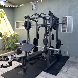 Smith Machine SM2001/FID Adj Bench/Gym Equipment/Fitness/Squat Rack/‼️⭕️WEIGHTS AND BARBELL SOLD INDIVIDUALLY ⭕️‼️FREE  DELIVERY🚚  