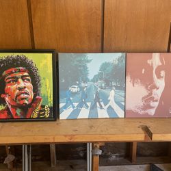 Jimi Hendrix, The Beatles & Bob Marley Prints