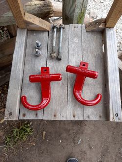 Red Silverado Tow Hooks