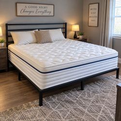 Brand New Full  Size Hybrid Mattress –  BEST OF BOTH WORLDS.. Memory Foam + Pocket Springs