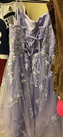 Purple ball gown