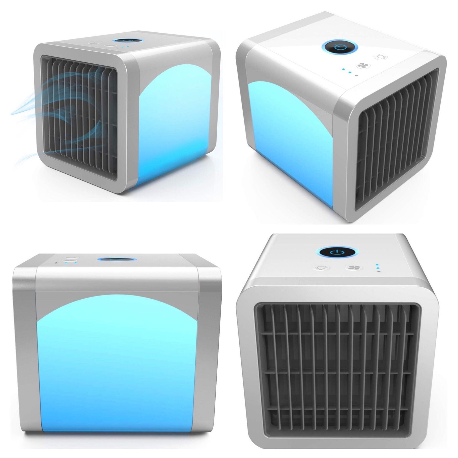 Heartbeat Personal Air Cooler, Personal Air Conditioner for Office Desk, Small Portable AC Air Conditioner, with Built-in LED Night Light
