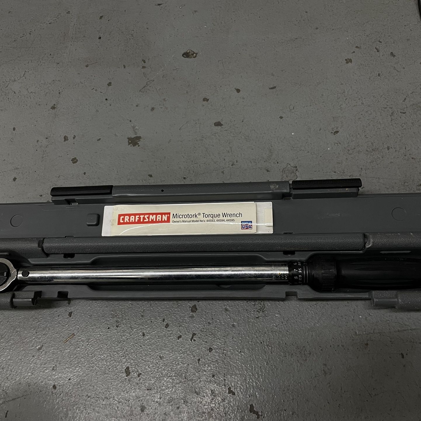 Craftsman Microtork Torque Wrench Great Condition for Sale in