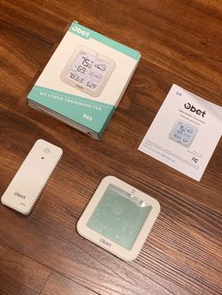 Obet B65 Indoor Outdoor Thermometer Wireless 500 FT Sensor