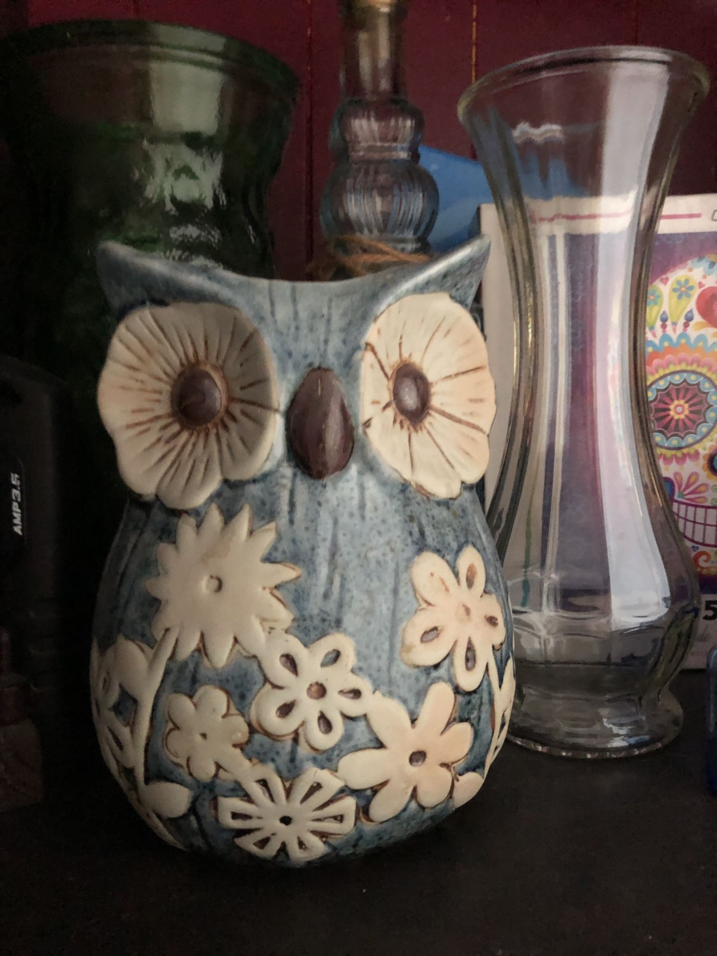 Owl vase, flower pot