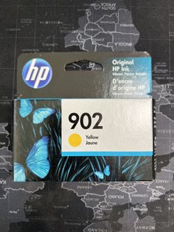 New HP 902 Yellow (Jaune) Ink Cartridge ONLY Expired 03/2024