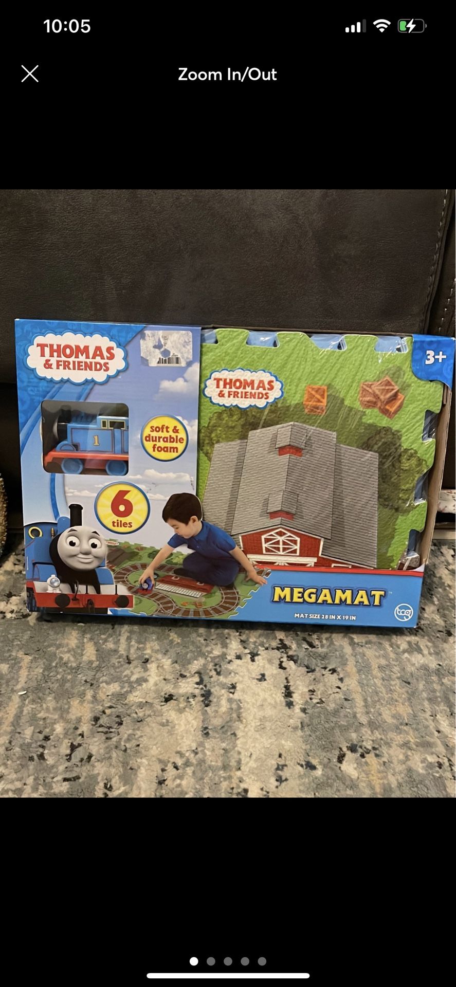 Thomas And Friends Jumbo Mega Mat With Thomas Tank Train