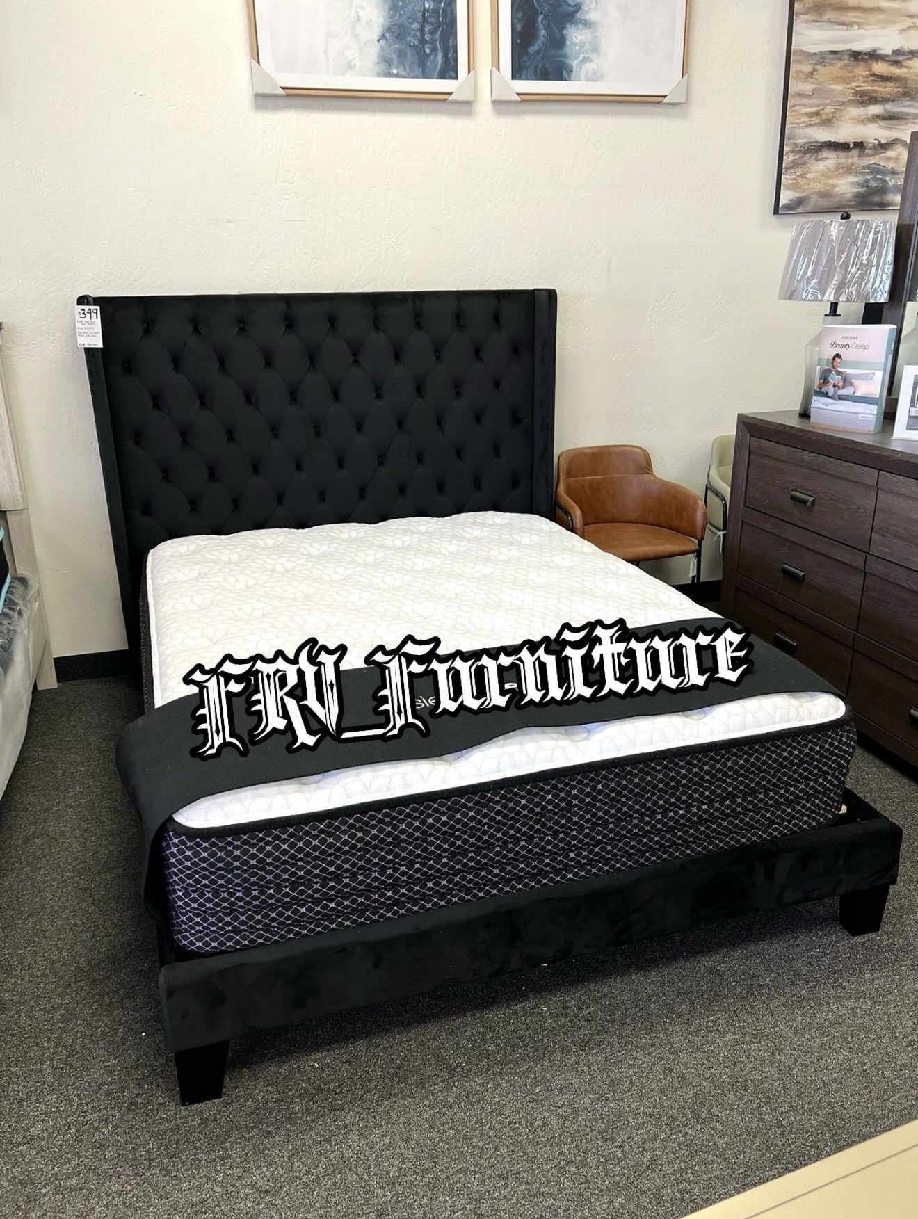 New Queen Bed Frame With Mattress 