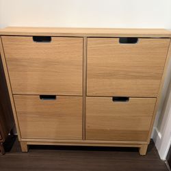 IKEA STÄLL Shoe cabinet with 4 compartments