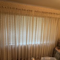 Vintage Lace Curtain Panels – Fits 8-Foot Window