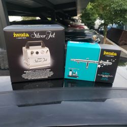 Iwatta Silver Jet Air Compressor And Air Brush Gun