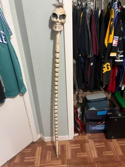 Nice hand carved voodoo style walking stick