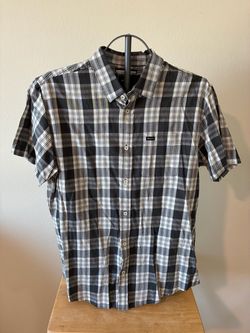 RVCA Plaid Short Sleeve Button-Up Shirt
