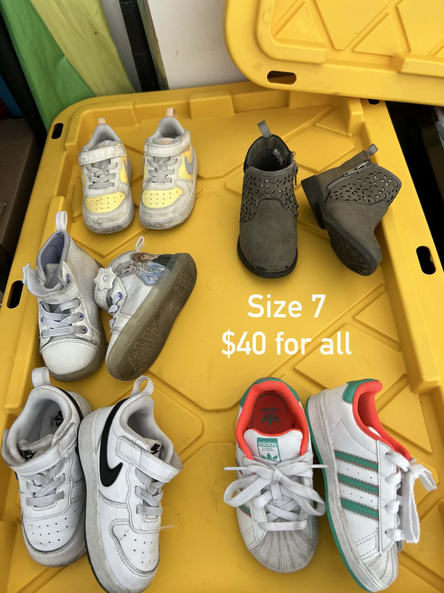 Baby Girl Shoes Size 7 Bundle $40 For All 