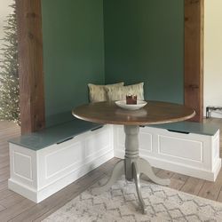Corner Banquette Dining Set