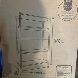 Style selections 5 tier shelving unit