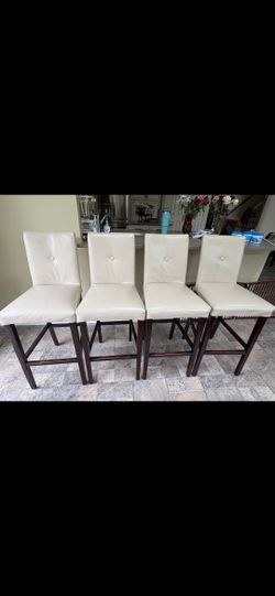 Ivory BAR CHAIRS SET OF 4