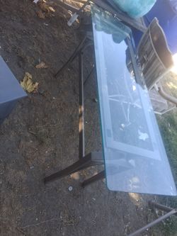 Small glass sofa table