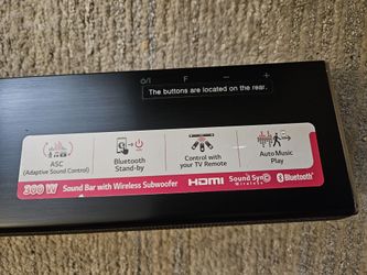 LG 300w Wireless Sound Bar With Sub