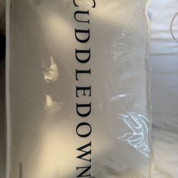 New Cuddledown 800 Fill White Goose Down Pillow