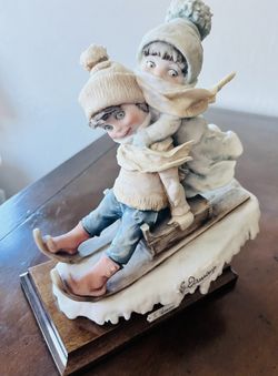 Armani Capodimonte Children On Sled 