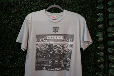 Supreme Fiorenza Tee - Pale Blue (Size Medium)