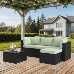 NEW In 2 Box 5Pc Patio Sofa Set