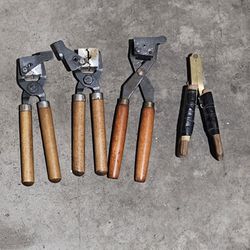 Vintage Lead Bullet Molds Casting Tools Set of 4