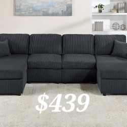 Beautiful U-Shaped Sectional Sofa Set 