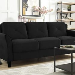 80” BLACK MODERN SOFA BRAND NEW