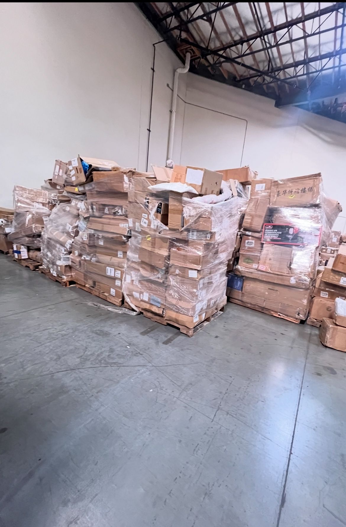Groceries, $200 a pallet