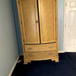 Wood Armoire with draws