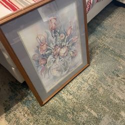 Flower wall decoration 21 x 26 pickup garland Tx