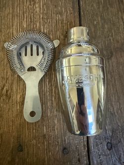 Jameson Irish Whiskey Cocktail Shaker and Strainer Set