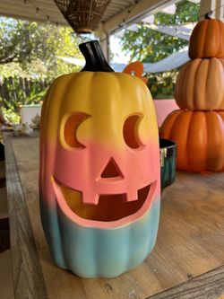 Rainbow Halloween Pumpkin