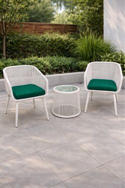 3-Piece Outdoor Rope Chat Set