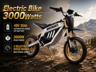 Electric Bike 3000W with 3-Speed @LPF Battery