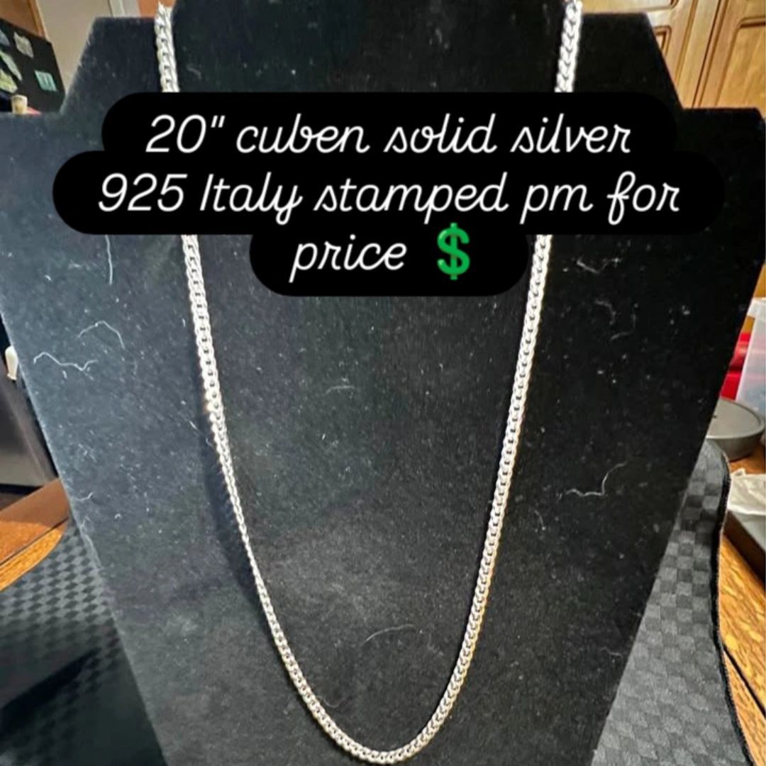 Silver cuben chain