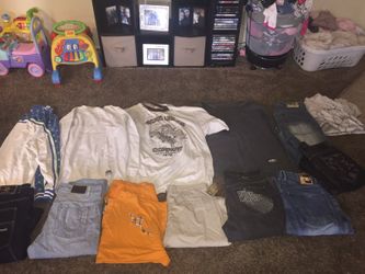 13 piece men's lot size 2x and 38 jeans