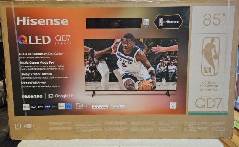 85 Tv $55 Dad Takes The Tv On Financing Free Delivery Six Month Warranty 85 Hisense Smart 4k Hdtv
