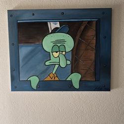 Squidward Painting