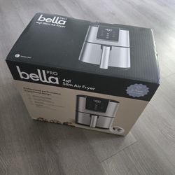 Bella Pro 4 Qt Air Fryer Stainless Steel **New** Bella Air Fryer