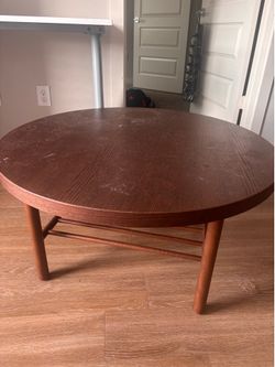 Brown Round Coffee Table
