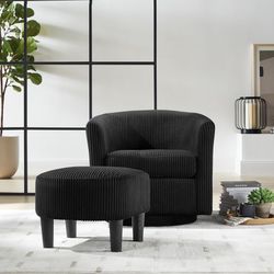 Accent Chair And Ottoman 