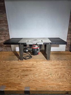 Vintage Sears Craftsman 1 1/2 HP Router Made in USA With Table and case